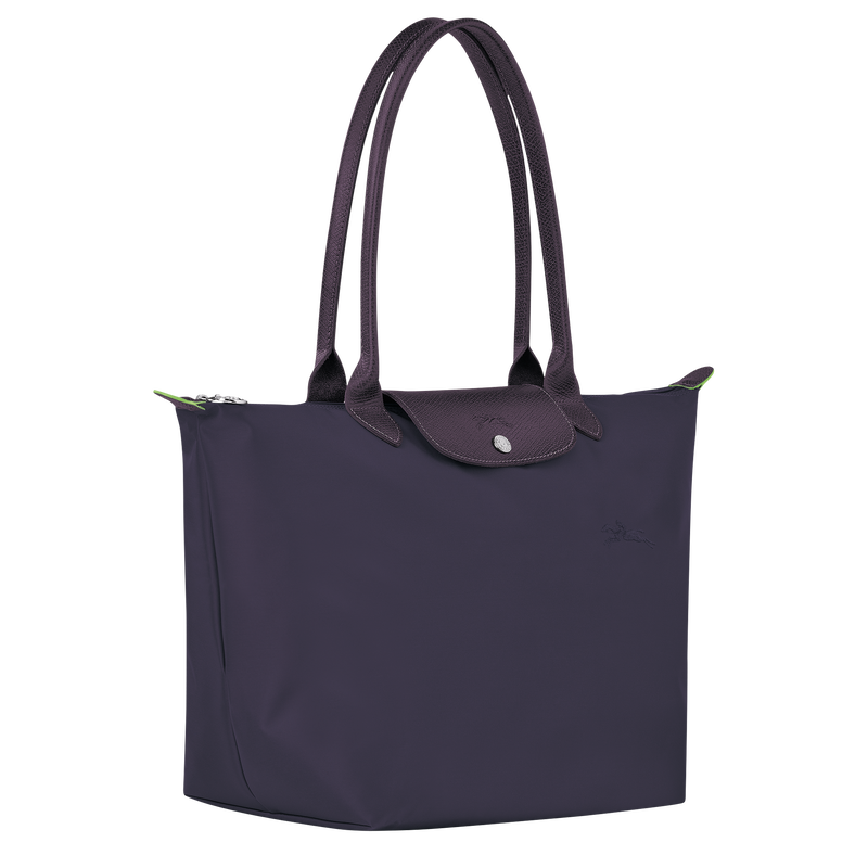 Le Pliage Green L Tote bag , Bilberry - Recycled canvas  - View 2 of  4