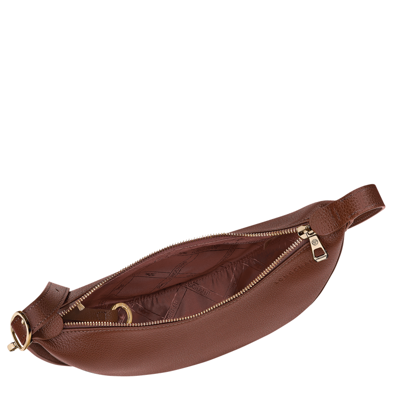 Borsa Dasein Da Donna, Grande, In Ecopelle Marrone Con Monogramma, Tracolla Regolabile, 38x27x16 Cm - 2