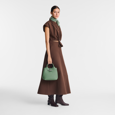 Le Roseau S Handbag , Oregano - Leather