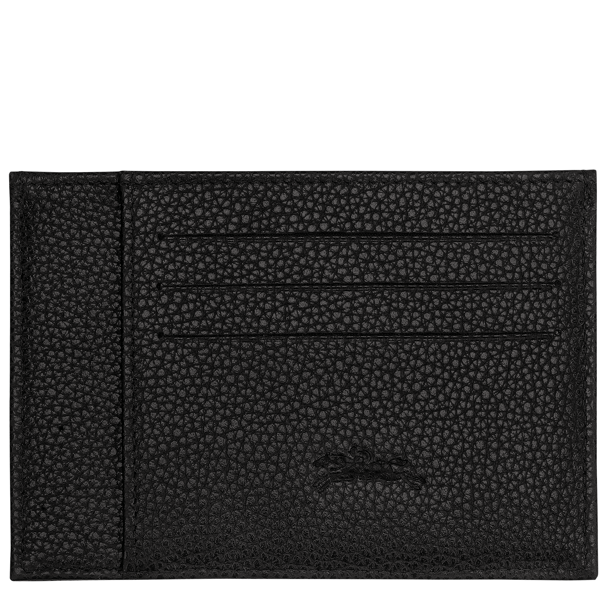 Woolnut Leather Card Holder - Black