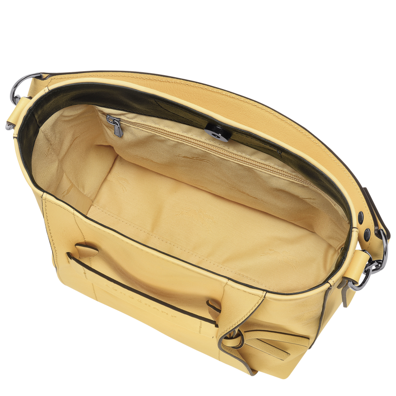 Longchamp 3D 斜背袋 S , 小麥白 - 皮革  - 查看 5 5