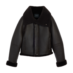 Jacket , Ebony - Leather