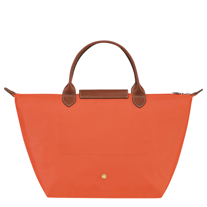 Le Pliage Original Bolso con asa superior M , Lona reciclada - Naranja  - Vista 4 de 7