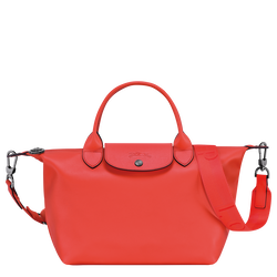 Le Pliage Xtra Tas met handgreep aan de bovenkant S , Oranje - Leder