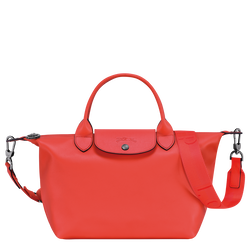 Le Pliage Xtra S Handbag , Orange - Leather