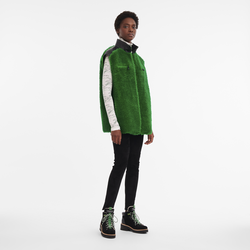 Sleeveless cardigan , Lawn - Leather