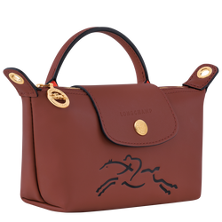 Le Pliage Xtra S Handbag Mahogany - Leather (L1512HDA204)