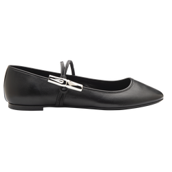 Le Roseau Ballerinas , Black - Leather