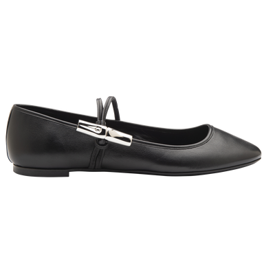 Le Roseau Ballerinas , Black - Leather