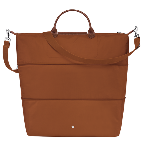 Le Pliage Green Travel bag expandable , Cognac - Recycled canvas - View 4 of 8