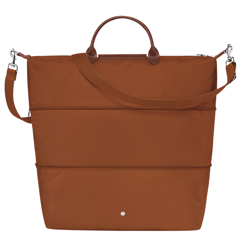 Le Pliage Green Travel bag expandable , Cognac - Recycled canvas  - View 4 of 8