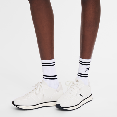 Le Pliage Collection Sneakers, Ecru