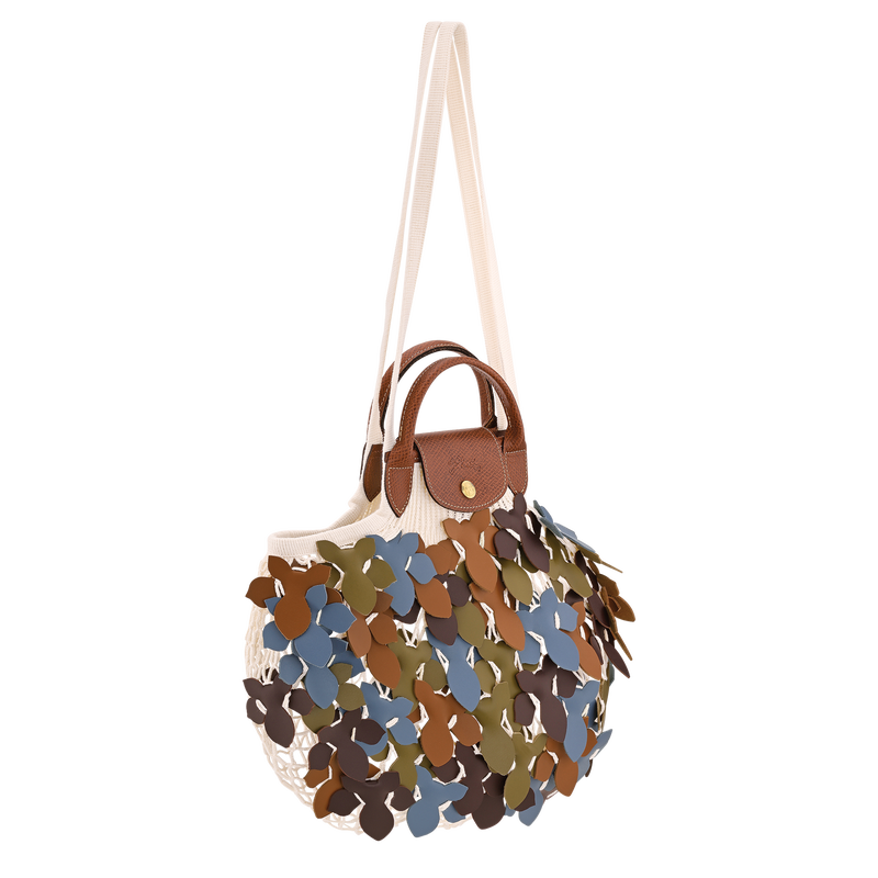 Sac filet L Le Pliage Collection , Toile - Lichen  - Vue 3 de 5