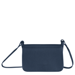 Le Foulonné XS Clutch , Navy - Leather