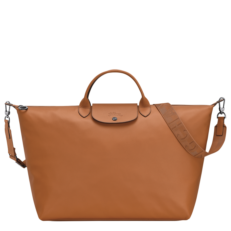 Le Pliage Xtra L Travel bag , Cashew - Leather  - View 1 of  5