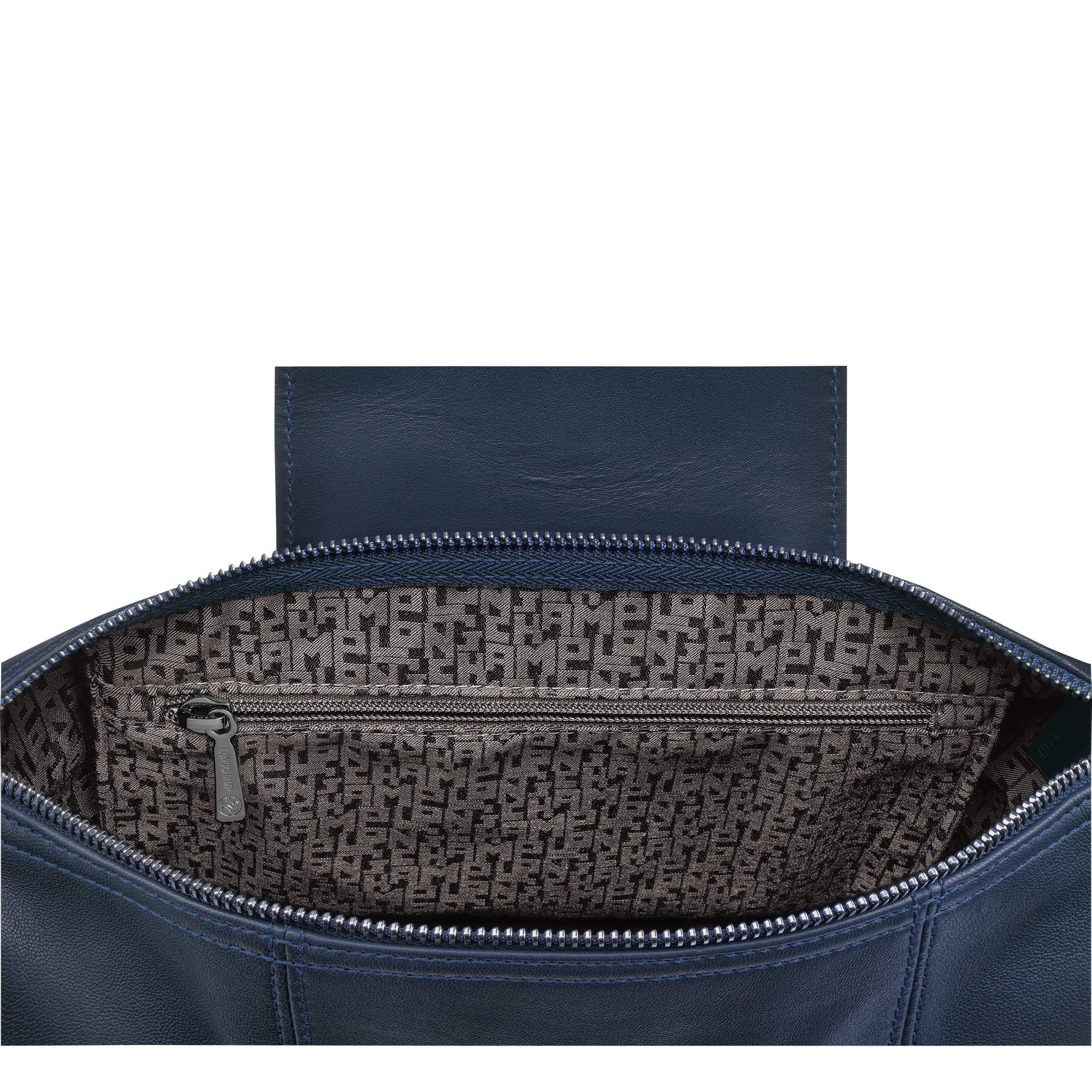 Backpack Le Pliage Cuir Navy 