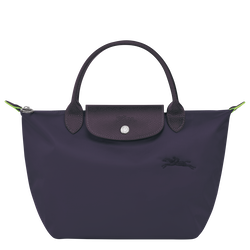 Le Pliage Green S Handbag , Bilberry - Recycled canvas