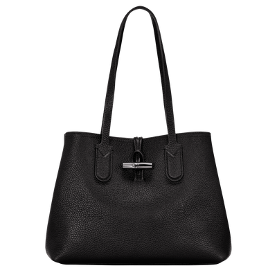 Le Roseau Essential M Tote bag Black - Leather | Longchamp US