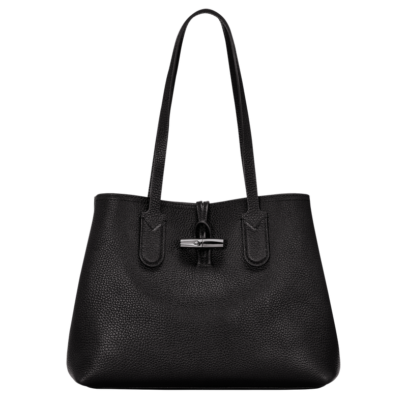 Le Roseau Essential M Tote bag , Black - Leather  - View 1 of 6
