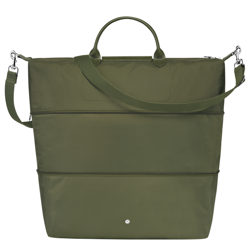 Le Pliage Green Bolsa de viaje ampliable , Lona reciclada - Bosque  - Vista 4 de 6