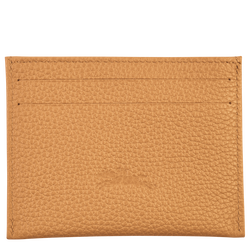 Le Foulonné Card holder , Walnut - Leather