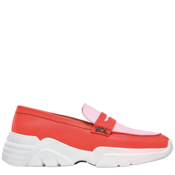 Au Sultan Loafer , Red/Pink - Leather