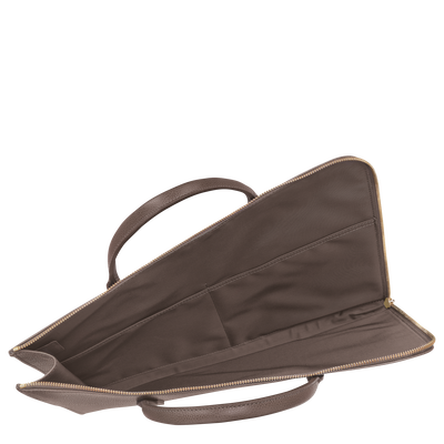 Le Foulonn&eacute; Briefcase S, Taupe