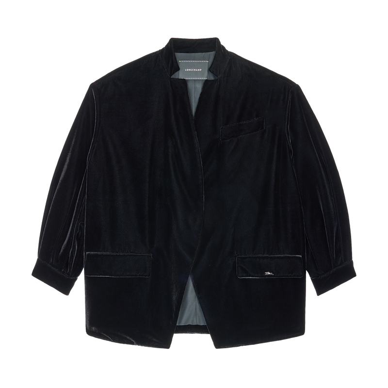 Chaqueta , Terciopelo - Negro  - Vista 1 de 3