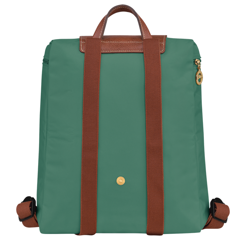 Rucksack M Le Pliage Original , Recyceltes Canvas - Salbei  - Ansicht 4 von 5