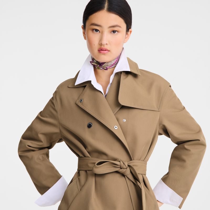 Trench coat Root - Gabardine | Longchamp US