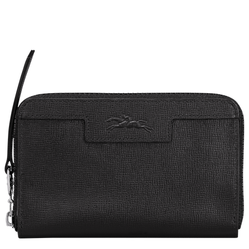 Kompakt-Brieftasche, Schwarz - View 1 of 2 Kompakt-Brieftasche, Schwarz, hi-res - View 1 of 2