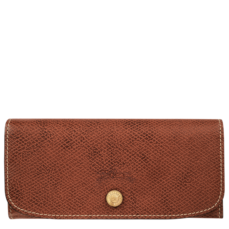 &Eacute;pure Long continental wallet , Brown - Leather  - View 1 of  3