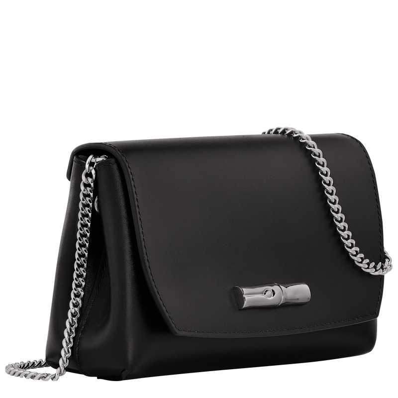 Pochette chaine Le Roseau , Cuir - Noir  - Vue 3 de 6