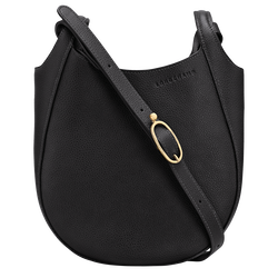 Le Foulonné S Crossbody bag , Black - Leather