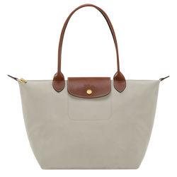 Le Pliage Original M Tote bag , Pebble - Recycled canvas