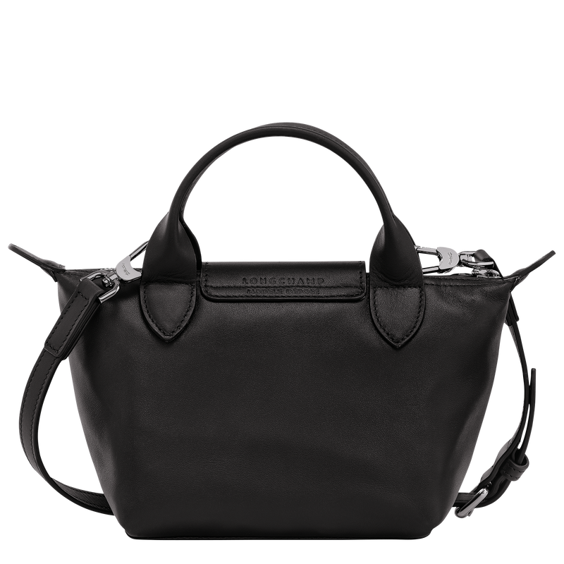 Longchamp x Robert Indiana Bolso con asa superior XS , Cuero - Negro  - Vista 4 de 5