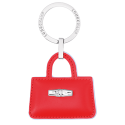Roseau Key rings , Red - Leather