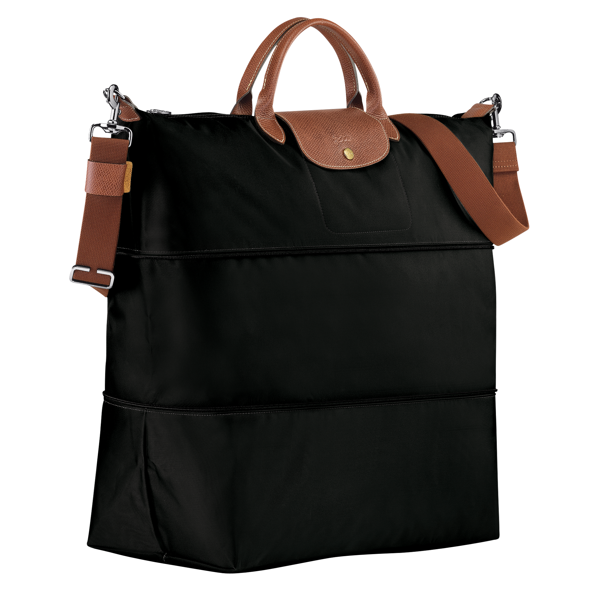 Le Pliage Original Erweiterbare Reisetasche, Schwarz