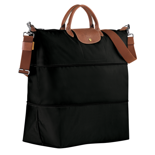 Le Pliage Original Travel bag expandable , Black - Recycled canvas - View 3 of 7