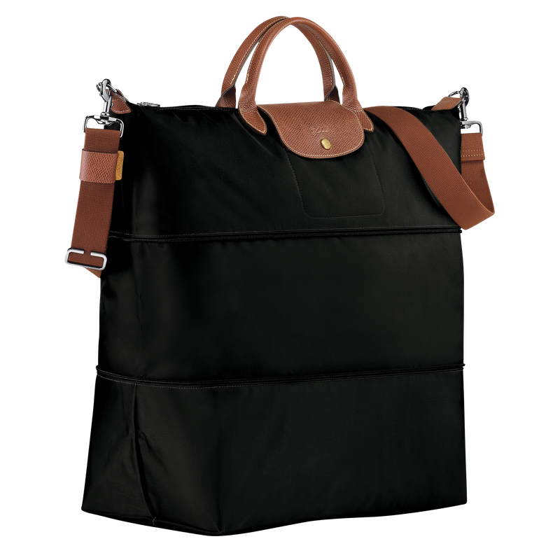 Le Pliage Original Travel bag expandable , Black - Recycled canvas  - View 3 of 7