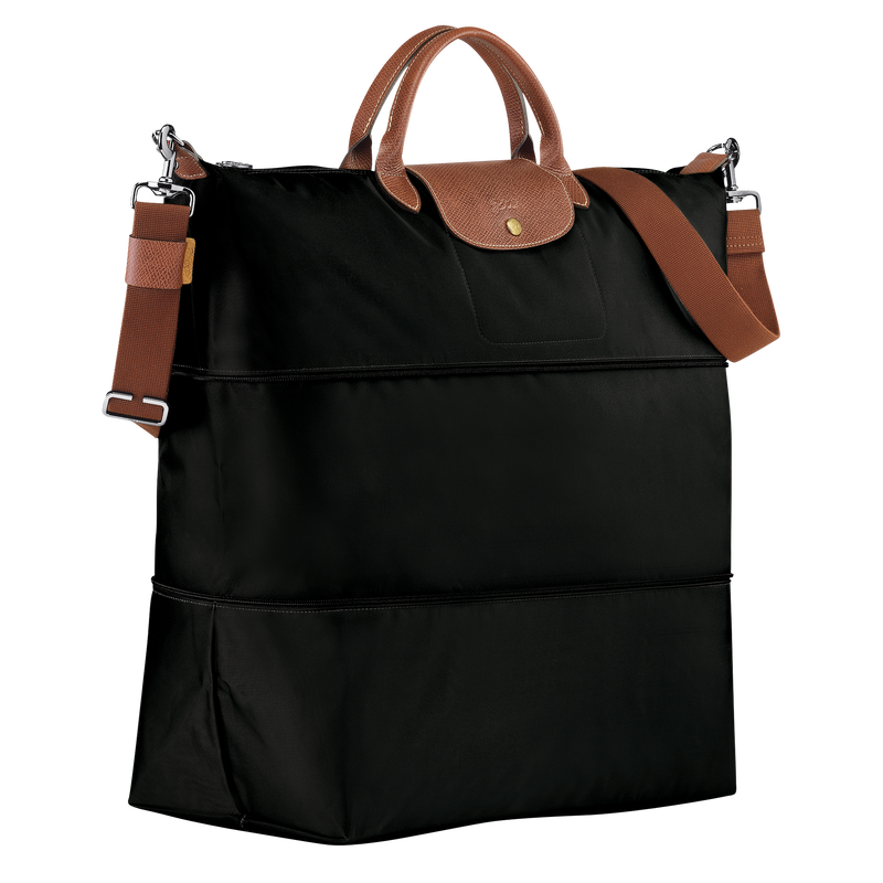 Le Pliage Original Travel bag expandable , Black - Recycled canvas  - View 3 of  5