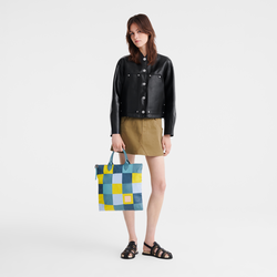 Re-Play L Handbag , Eucalyptus - Leather