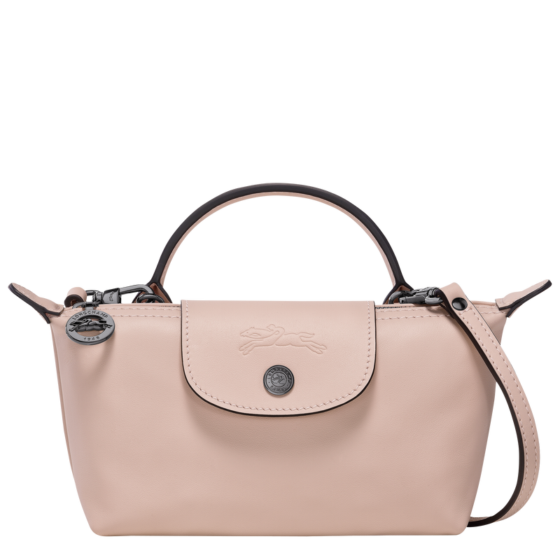 Le Pliage Xtra XS Pouch , Nude - Leather  - View 1 of  6