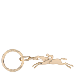 Cavalier Longchamp Keyring , Very pale gold - Metal