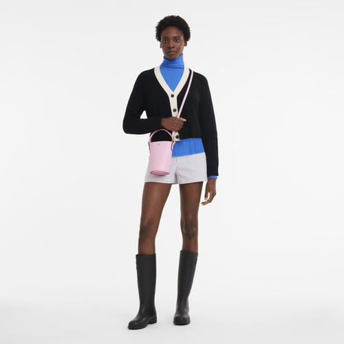 Umhängetasche XS Épure , Leder - Pink - Ansicht 2 von 5