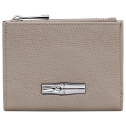 Le Roseau Compact wallet , Clay - Leather