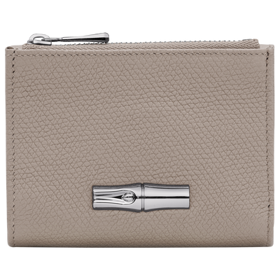 Portefeuille compact Le Roseau , Cuir - Argile