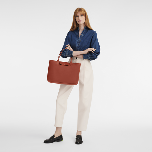 Shop Longchamp Medium Le Pliage Coated Canvas Tote