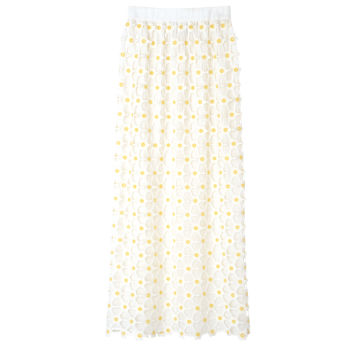 White flowy skirt top 8x8