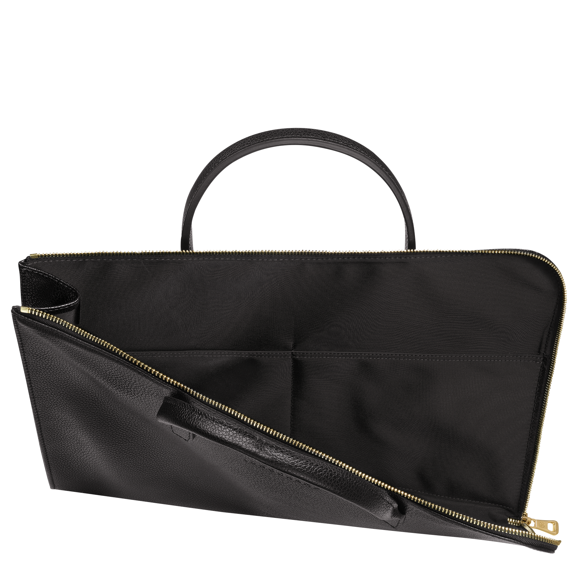 Le Foulonné S Briefcase Black - Leather (L2122021047)